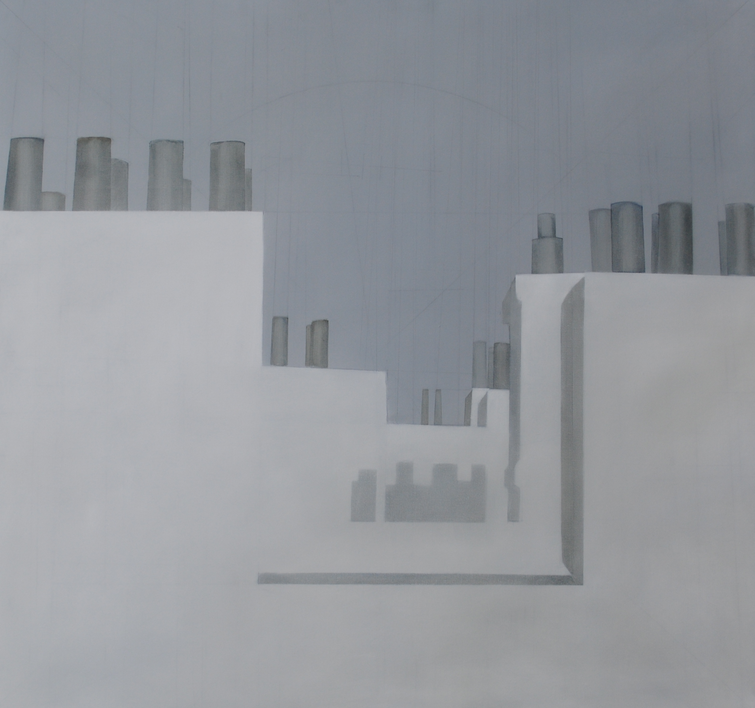 Chimneys in mist 3