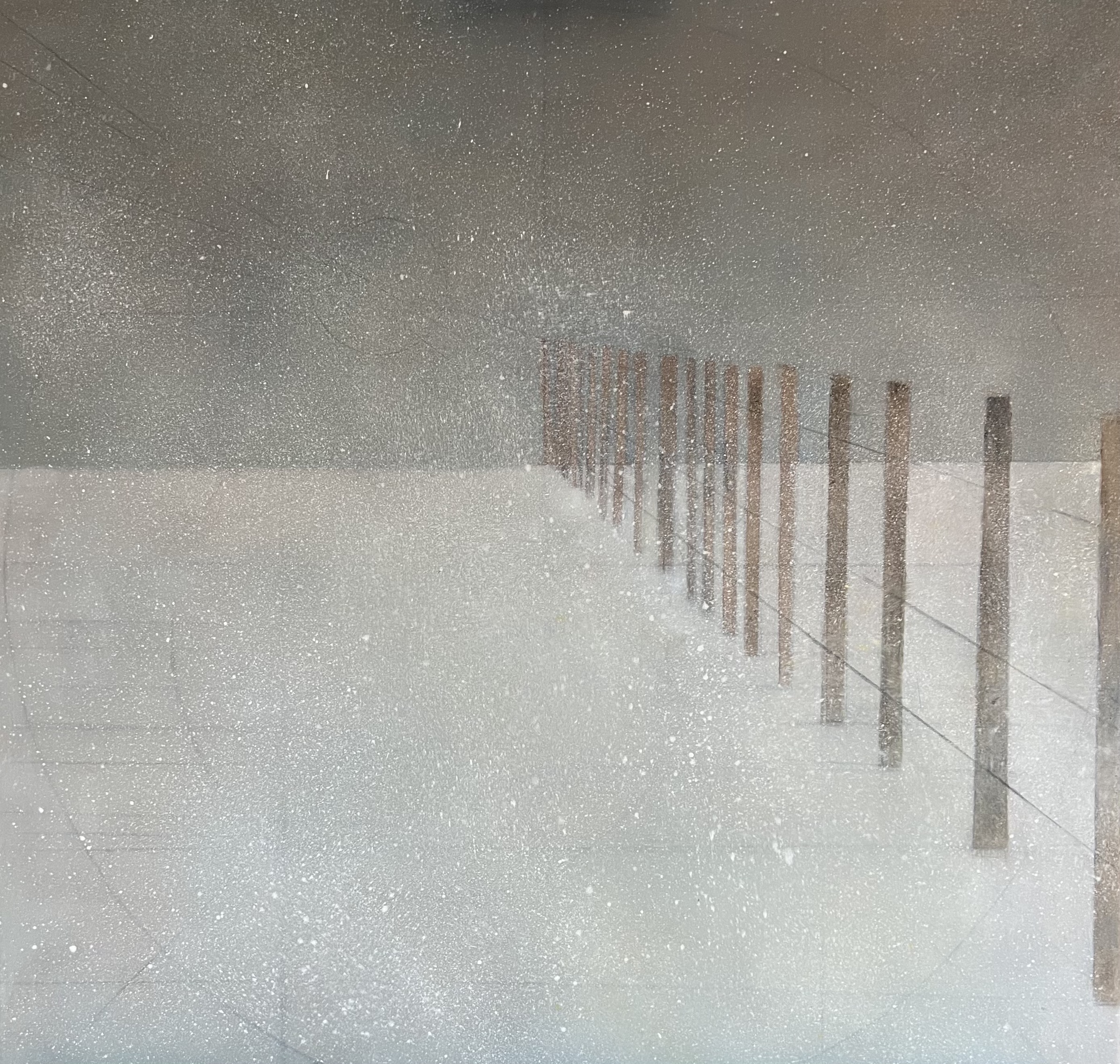 Fence in snow, January 2023